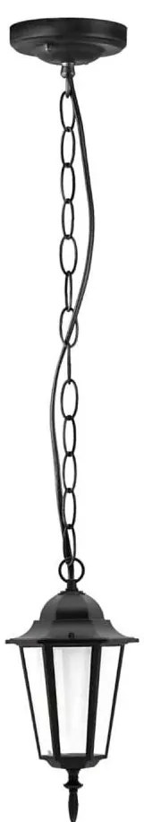 Vonkajší luster 1xE27/20W/230V IP43 čierna