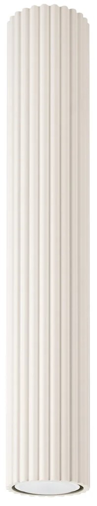 Stropné svietidlo Karbon, 1x béžové kovové tienidlo, (40 cm)