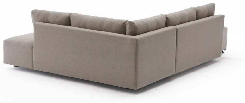 Rohová rozkladacia pohovka Manama krémová pravá