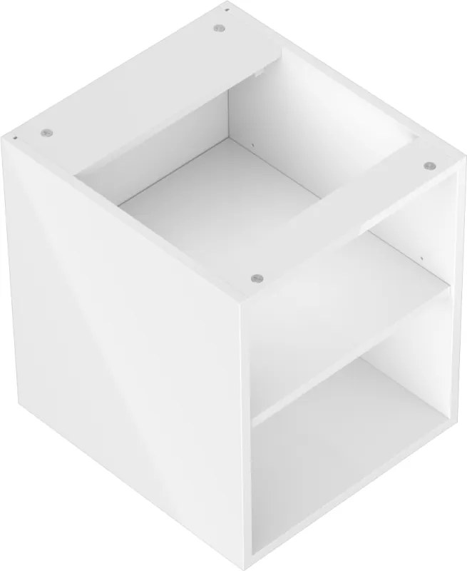 Mexen Box-A, otvorená skrinka s policou 40 cm, lesklá biela, 91AX2-0400-470-0-00