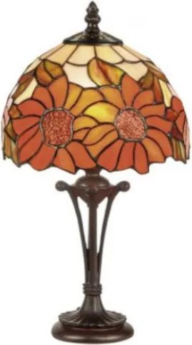 Lampa tiffany stolová SLNEČNICE 38*Ø20