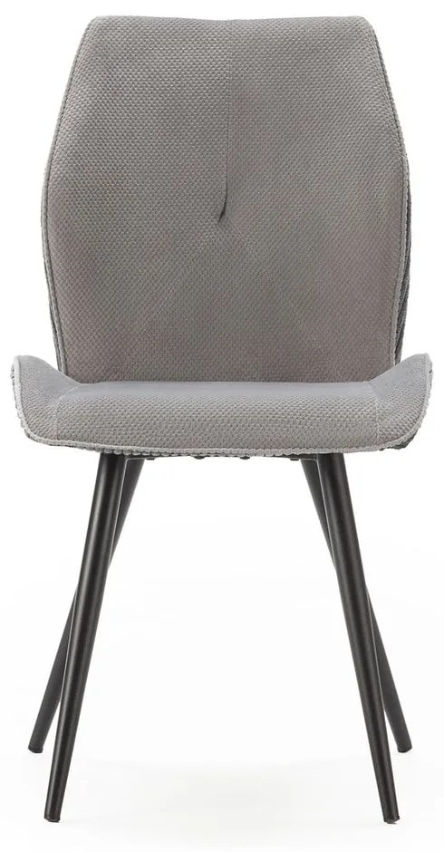 Svetlosivé menčestrové jedálenské stoličky v súprave 2 ks Adaya – Marckeric