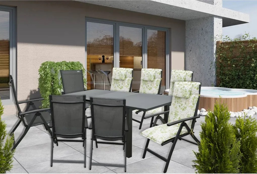 Doppler FIRENZE ACTIVE sivá, polohovacie kreslá, 6+1