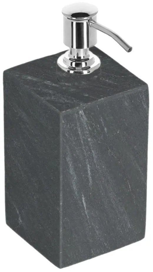 Tmavosivý mramorový dávkovač mydla 200 ml Aixa – Kave Home