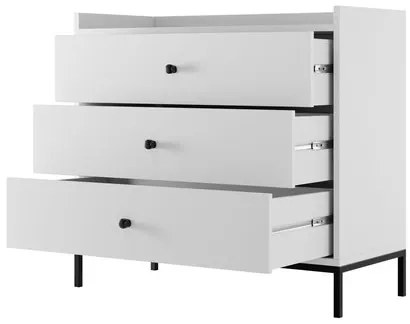 Komoda Tuzzirt 3SZ, Farby: biela