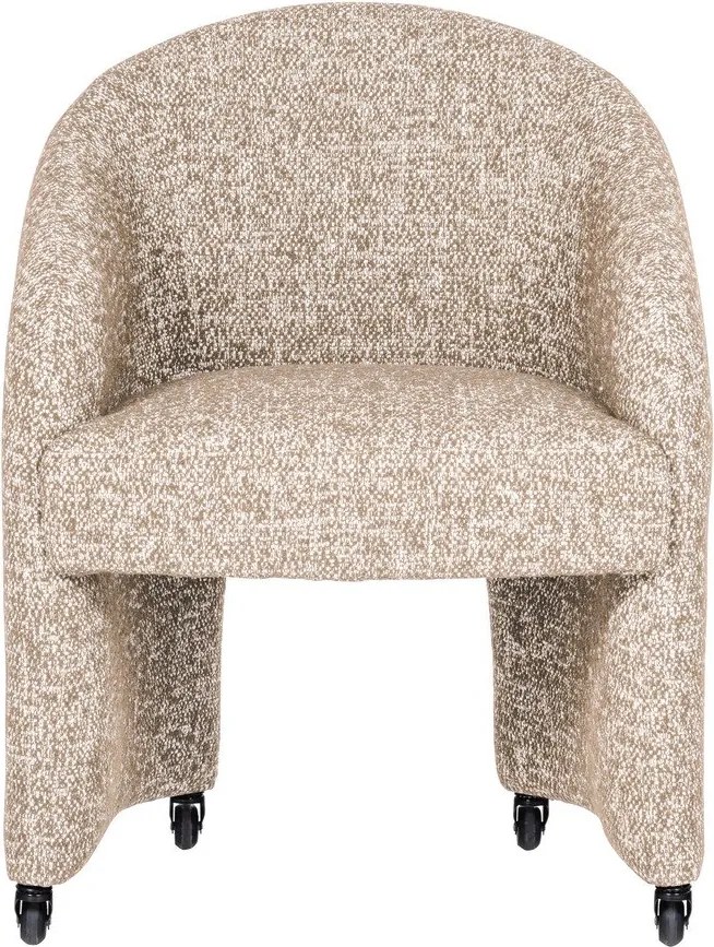 Béžová čalúnená kancelárska stolička Cordo – WOOOD