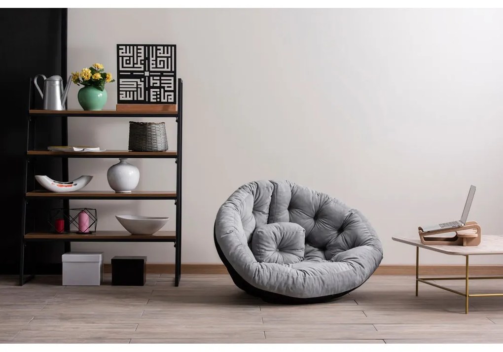 Designové křeslo KIKU LARGE šedé