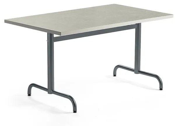 Stôl PLURAL, 1200x800x720 mm, linoleum - šedá, antracit