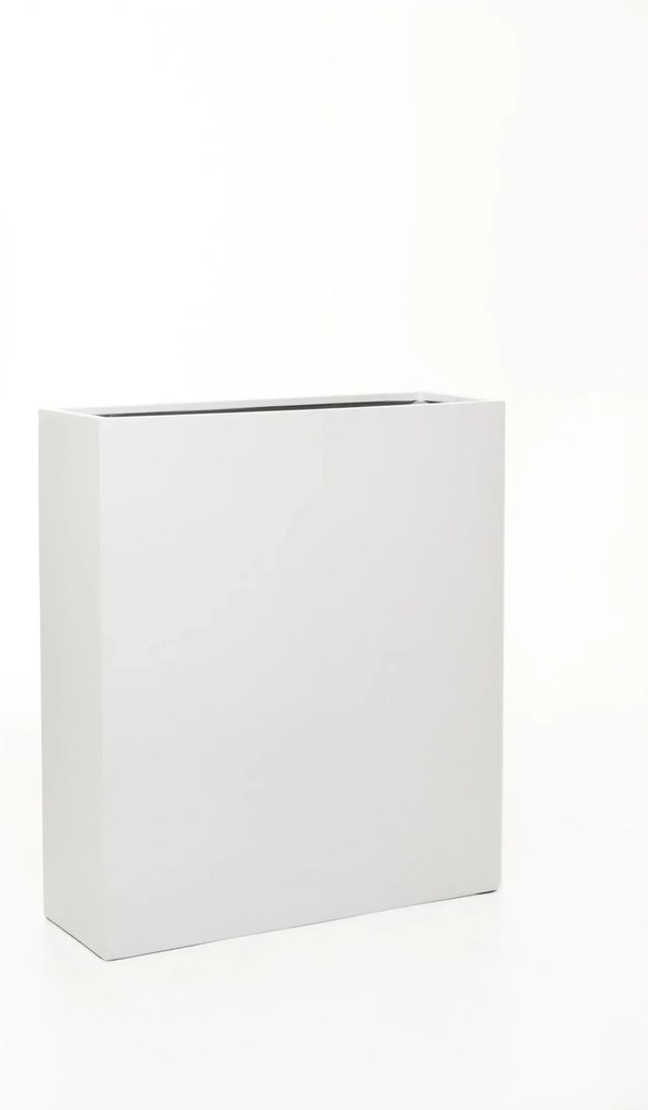 Kvetináč ELEMENTO, sklolaminát, šírka 88 cm, biela