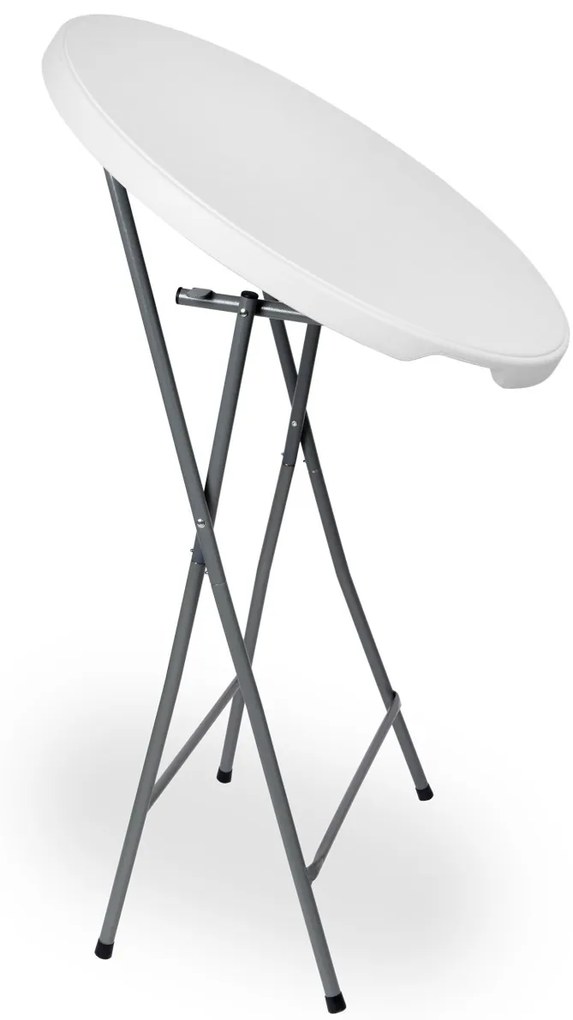 Koktailový stolík GALA 80 cm biely