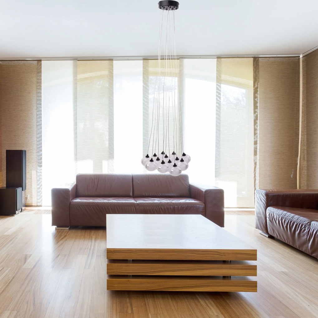 Toolight Toolight, závesné svietidlo 13xG9, MS024-13CP, čierna, OSW-09638