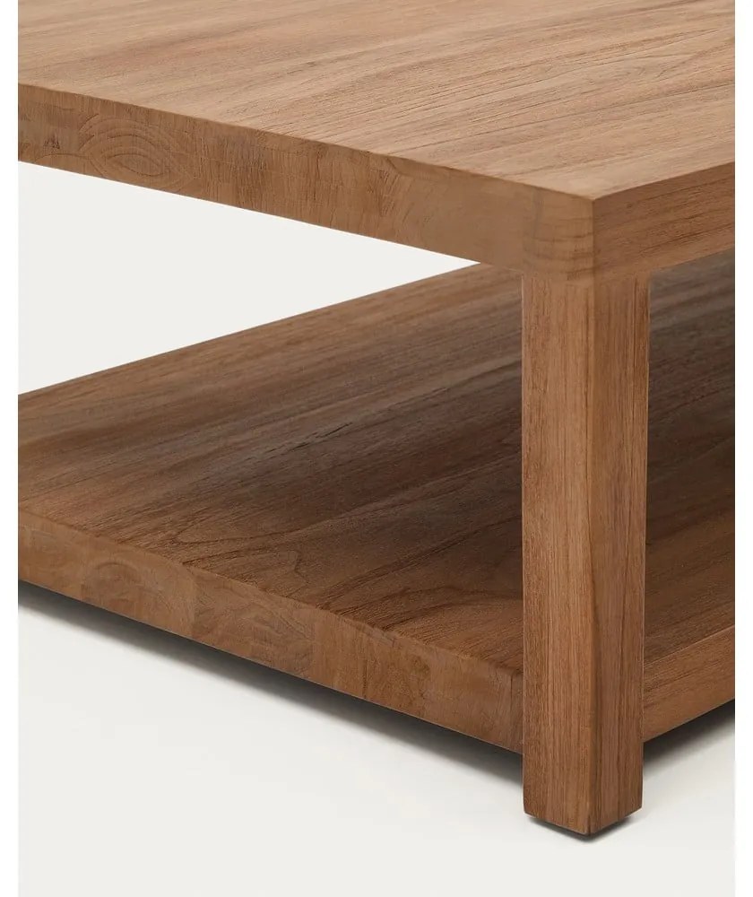 Konferenčný stolík z tíkového dreva v prírodnej farbe 70x150 cm Sashi – Kave Home