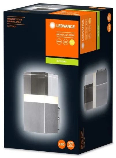 Ledvance - LED Vonkajšie nástenné svietidlo CRYSTAL 1xLED/4,5W/230V IP44