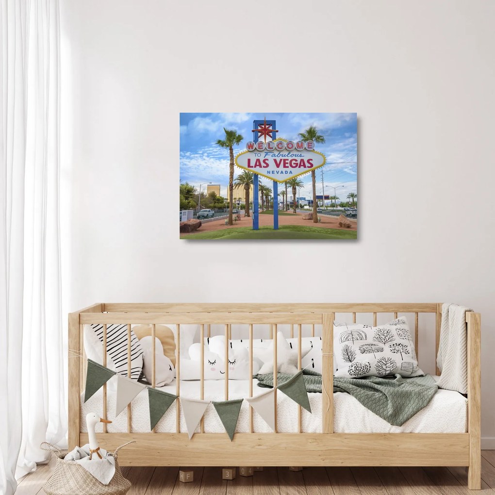 Sklenený obraz - Las Vegas (70x50 cm)