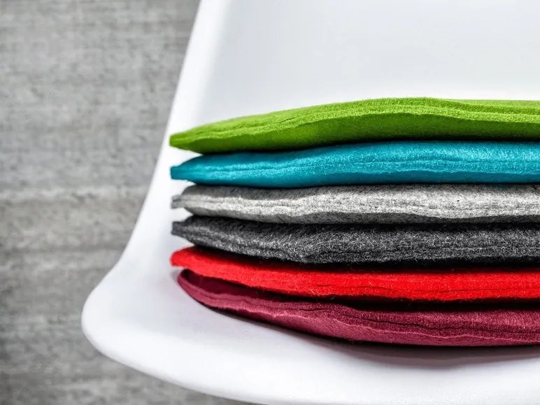 Magma Podložka na sedenie Avaro, 4 kusy (hranatý, vínová) (100247989)