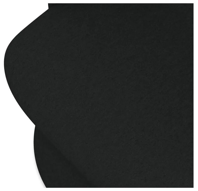 Čierne čalúnené jedálenské kreslo Kalo – Makamii