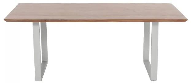 Stôl Synphony Walnut 200×100 cm strieborná 76 × 200 × 100 cm KARE DESIGN