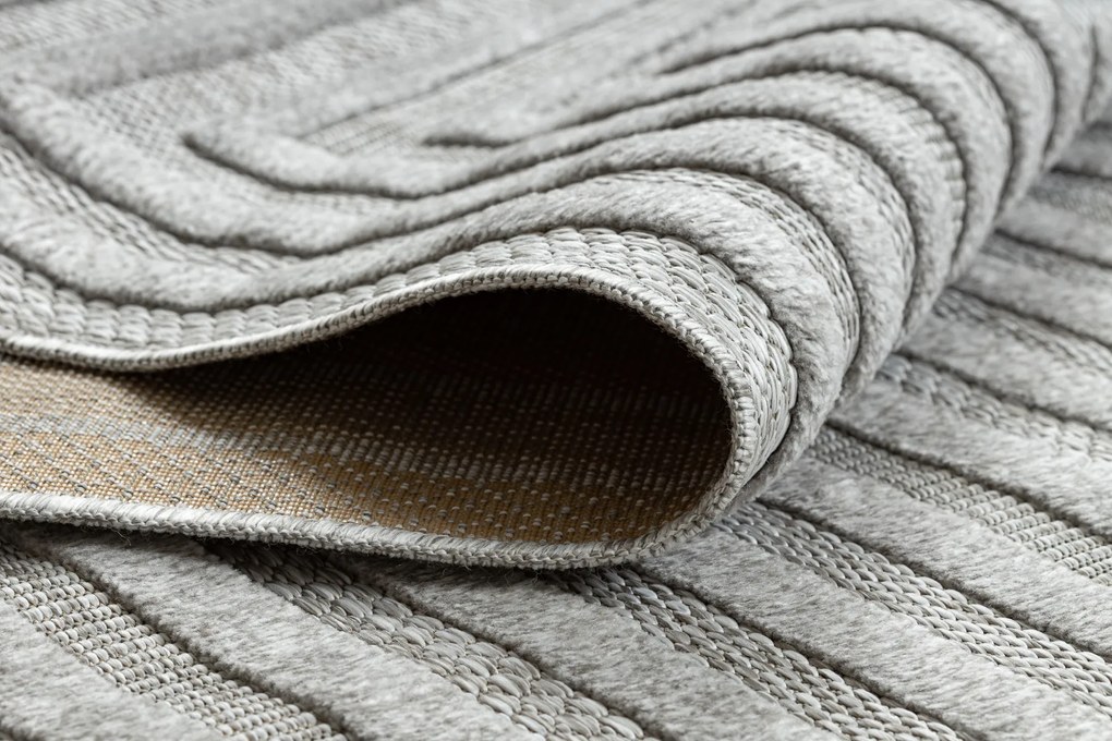 Koberec SANTO SIZAL 0999 Geometrický, sivý