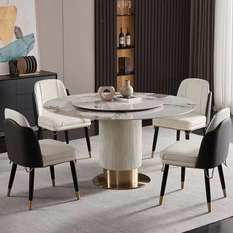 OKRÚHLY JEDÁLENSKÝ STÔL CELINE MRAMOR 130 cm