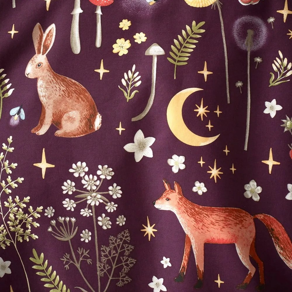 Fialové obliečky na jednolôžko 135x200 cm Enchanted Twilight – Catherine Lansfield