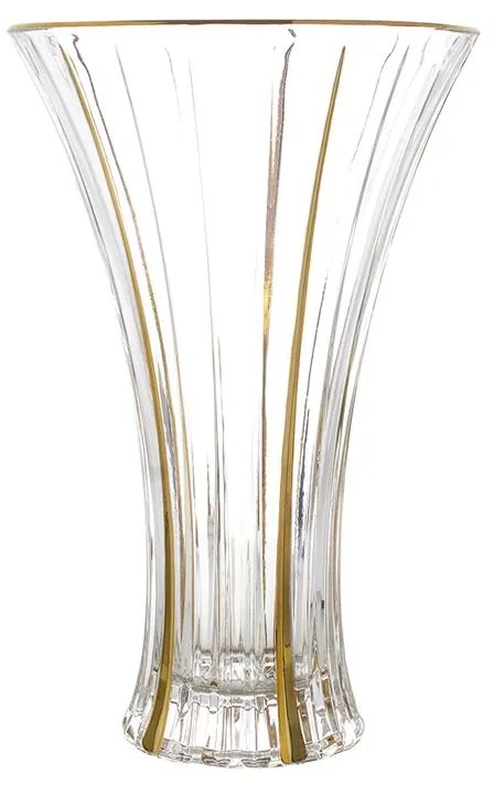 KRIŠTÁĽOVÁ VÁZA BOHEMIA PRESTIGE TIMELESS GOLD 320MM