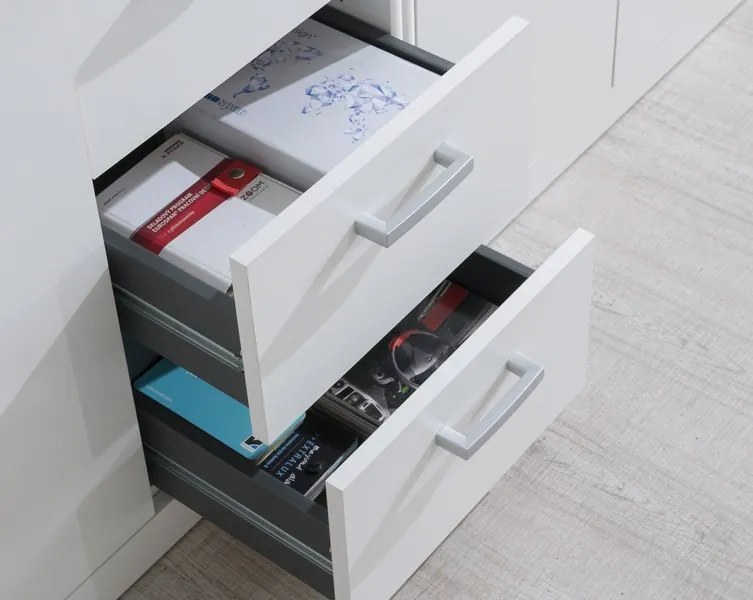 Šatníková skriňa Mega 141, biela