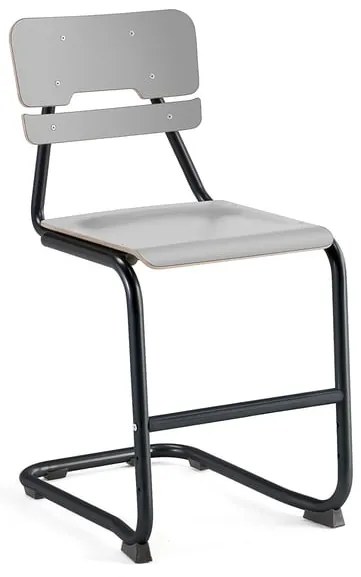 Školská stolička LEGERE I, V 500 mm, antracit, šedá