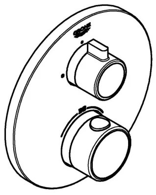 GROHE 24075000 - Termostatická batéria GROHTHERM lesklý chróm