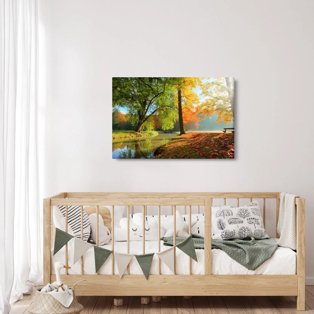 Obraz - Pokojná jesenná krajina (90x60 cm)
