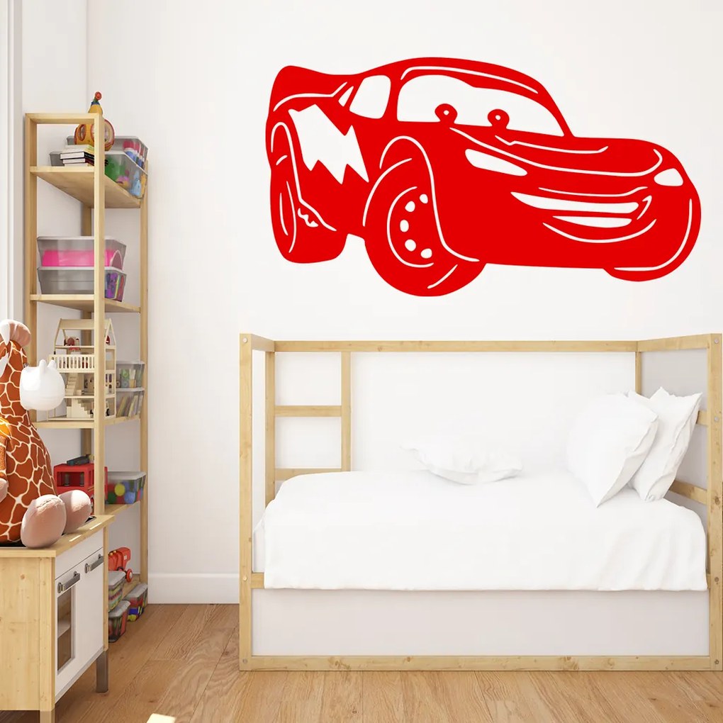 Veselá Stena Samolepka Blesk McQueen Farba: fialová, Veľkosť: 80 X 48 cm