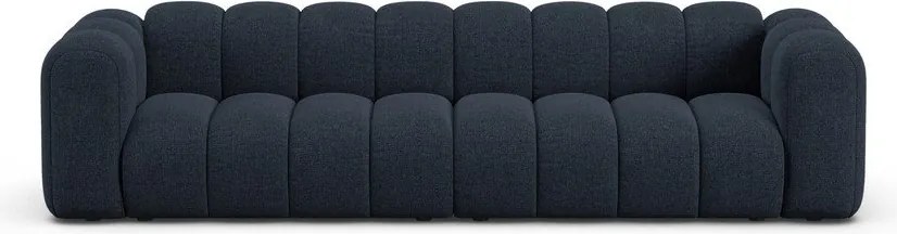 Tmavomodrá ženilková pohovka 290 cm Lupine – Micadoni