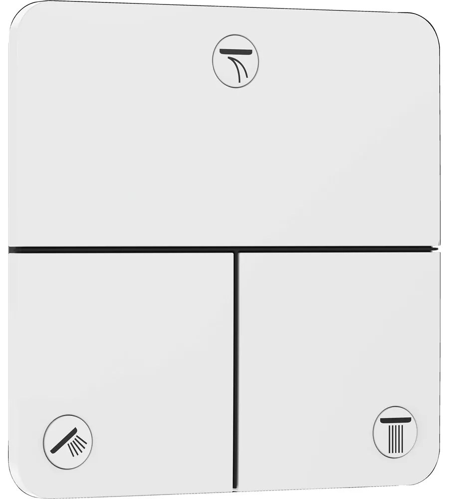 HANSGROHE ShowerSelect Comfort Q ventil pod omietku pre 3 spotrebiče, matná biela, 15587700