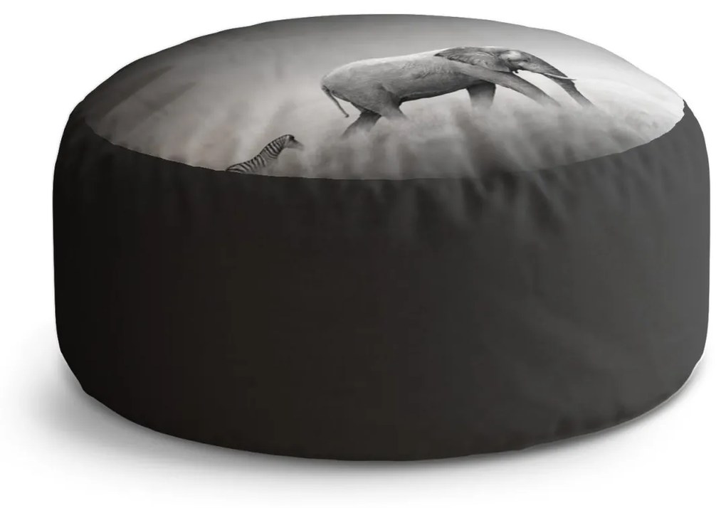 Sablio Taburet Slon a zebra: 38x48 cm