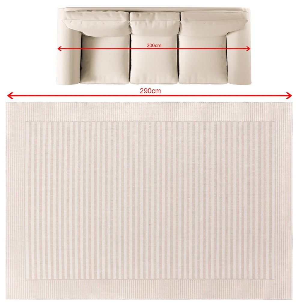 Koberec Lunara cream 200x290 cm