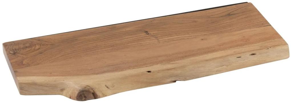 Nástenná drevená polica z akáciového dreva Gerard Acacia S - 70*27*4cm