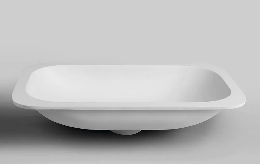 Sapho, IMPALA umývadlo pod dosku 672x166x355mm, Rockstone, matná biela, IM630