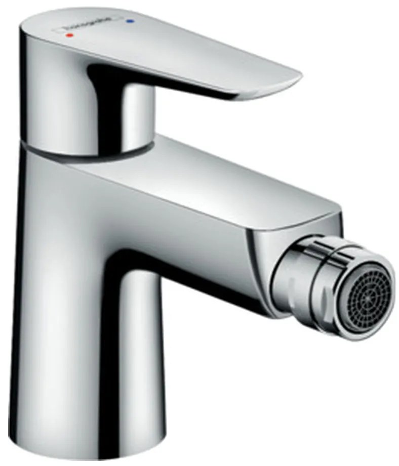 Hansgrohe Talis E, páková bidetová batéria s odtokovou súpravou Push-Open, chrómová, HAN-71721000