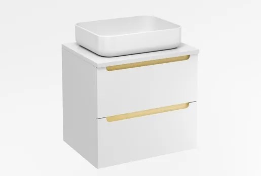 Kúpeľňová skrinka pod umývadlo Naturel Stilla 60x60x45 cm biela STILLAD06056DB, 1 ks