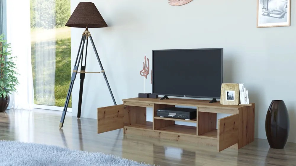 TV skrinka Musecalo 120 (dub artisan). Akcia -23%. Vlastná spoľahlivá doprava až k Vám domov. 1132497