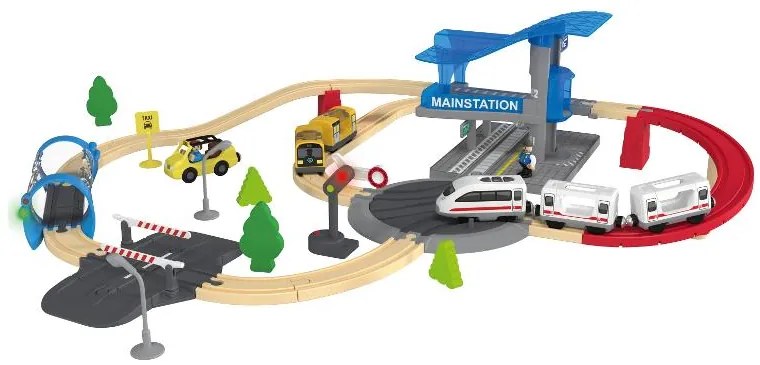 lupilu® Drevená železničná súprava XL (City Express) (100395090)