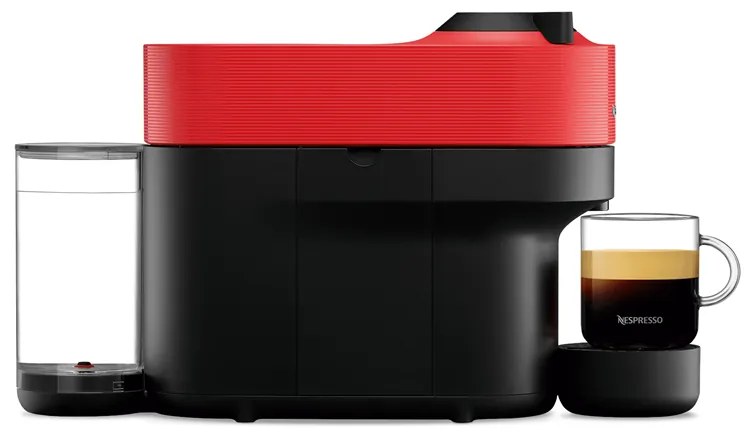 Kapsulový kávovar Krups Nespresso Vertuo Pop XN920510 červený (použité)
