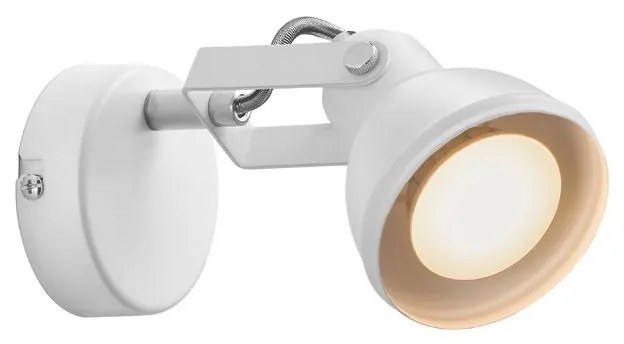 NORDLUX Kovové nástenné svietidlo ASLAK s vypínačom, 1xGU10, 35 W, biele