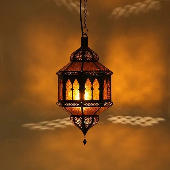 Orientálna lampa Biban Trombia žltá
