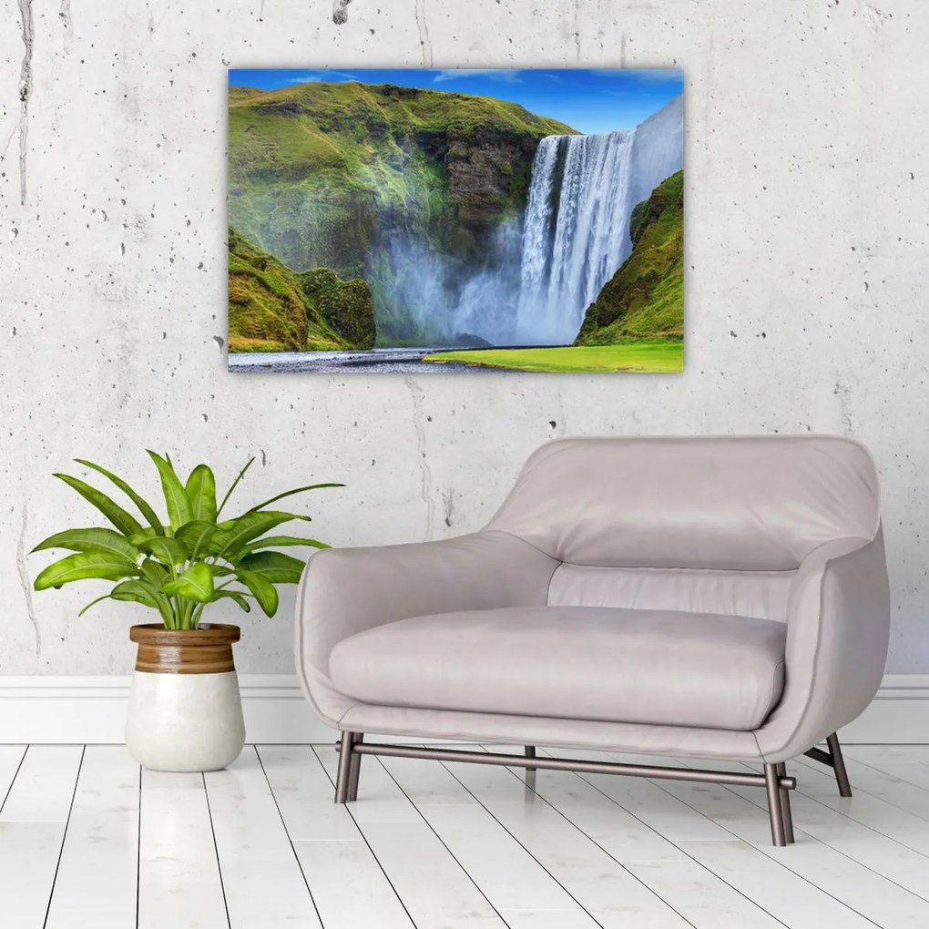 Obraz - Vodopád Seljalandsfoss (90x60 cm)