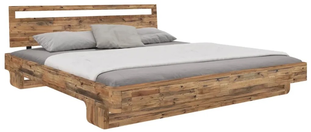 furniture-nabytek.cz - Masívna posteľ Indra z borovice, lakovaná, hnedá – 180×200 cm
