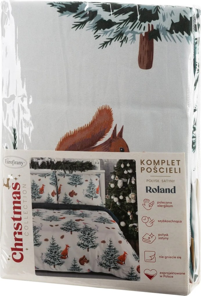 VIANOČNÉ OBLIEČKY Z MIKROVLÁKNA ROLAND 200X220 CM, 2 KS 70X80 CM VZOROVANÉ