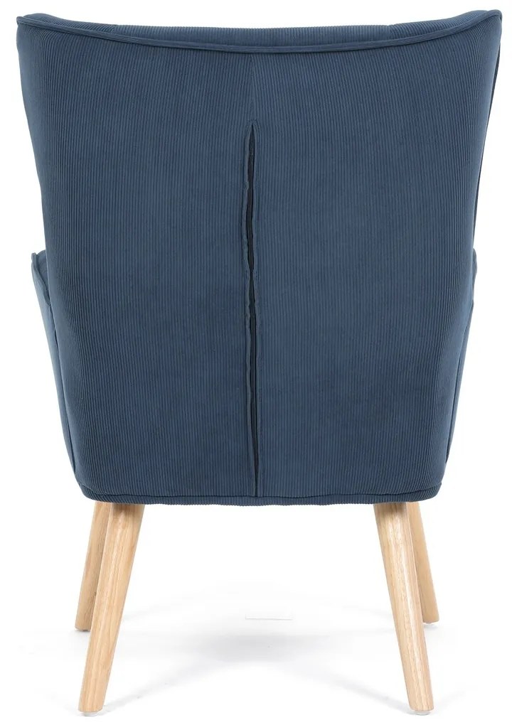 Kreslo ušiak BLUE2, modrá