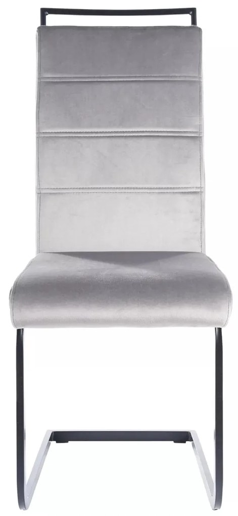 Čalouněná jídelní židle H-441 šedá/černá