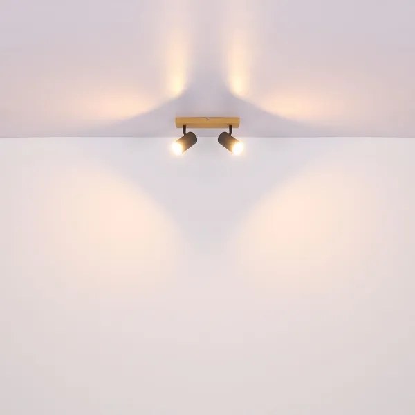 Globo 57911-2G - Bodové svietidlo ROBBY 2xGU10/35W/230V šedá/hnedá