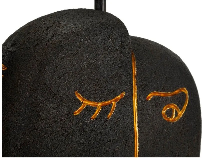 Hnedá stolová lampa s textilným tienidlom (výška 39,5 cm) Tribal – Mauro Ferretti